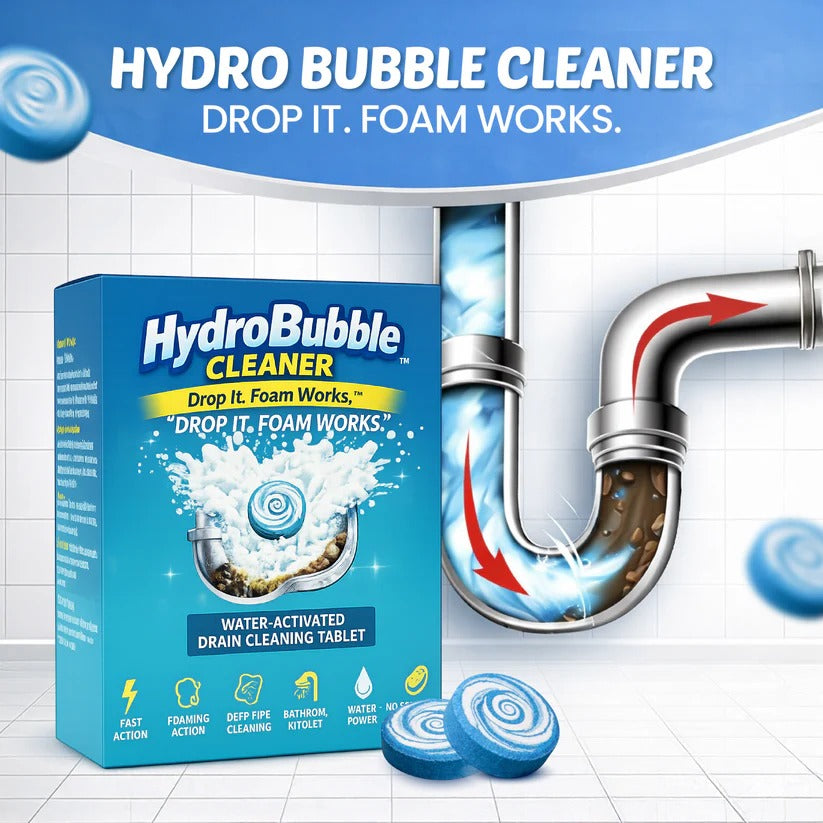 HydroBubble Cleaner – Water-Activated Drain Cleaning Tablet (BUY 1 GET 1 FREE)