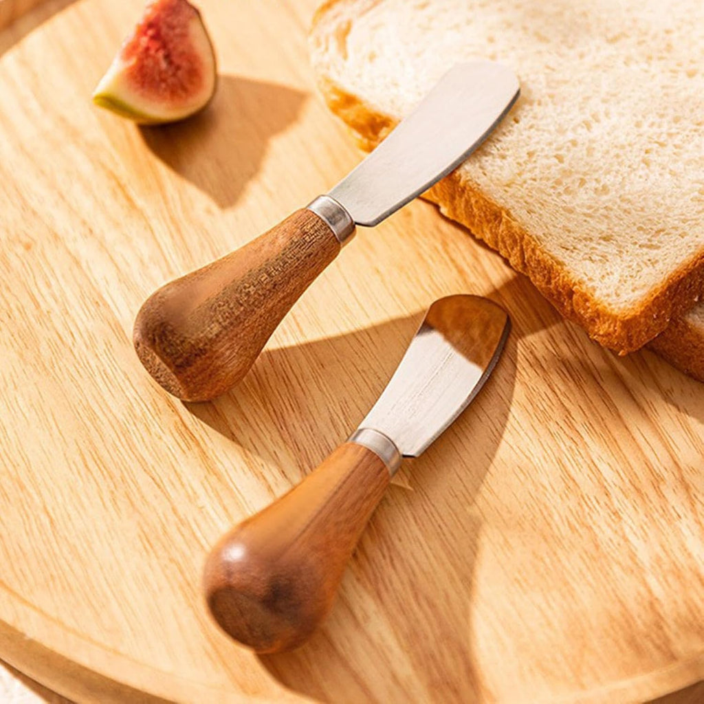 Mini Wooden Handle Butter Knife(pack of 2)