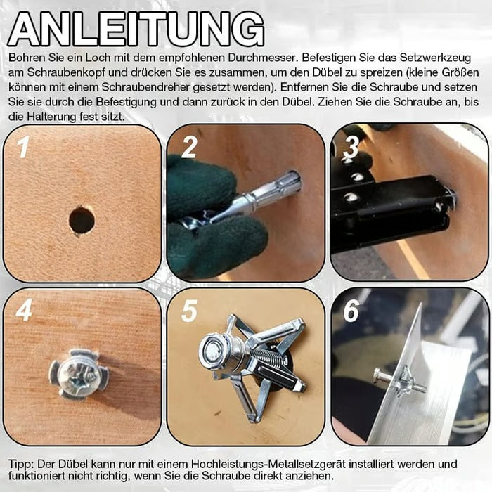 New Expansion Screw Petal Nut(100 Pcs)