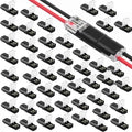 Double-Wire Plug-in Connector with Locking Buckle - Pluggable LED Wire Connectors pack of 12