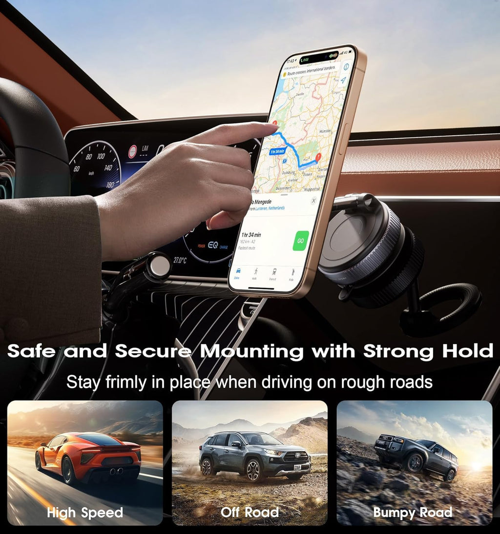 360 Phone Holder Rotation Suction Car Mount Stand