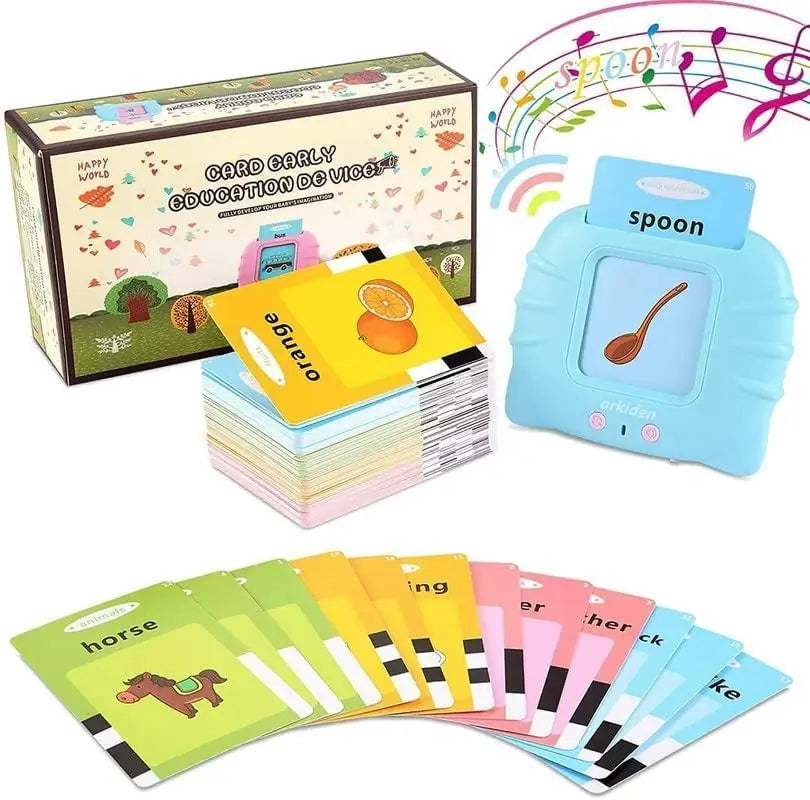 Talking Flash Cards for Early Educational Learning Toy in random colors
