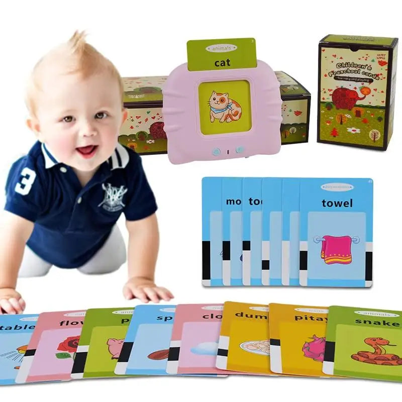 Talking Flash Cards for Early Educational Learning Toy in random colors