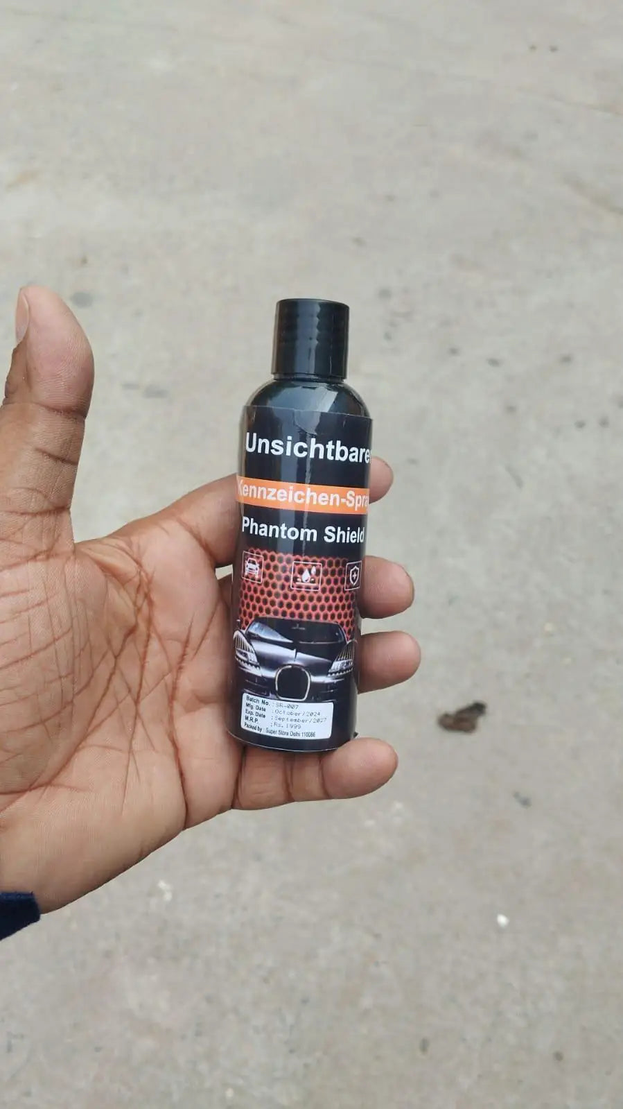 Biancat Phantomshield Unsichebarer Kennzeichen- Sprey