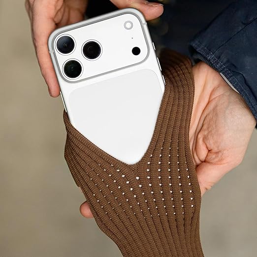 3D Knitted for iPhone Pouch with Crossbody Strap pack of 1 (random colour)