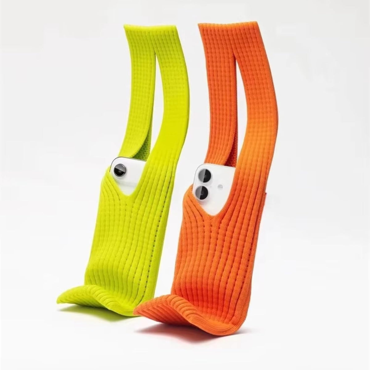 3D Knitted for iPhone Pouch with Crossbody Strap pack of 1 (random colour)