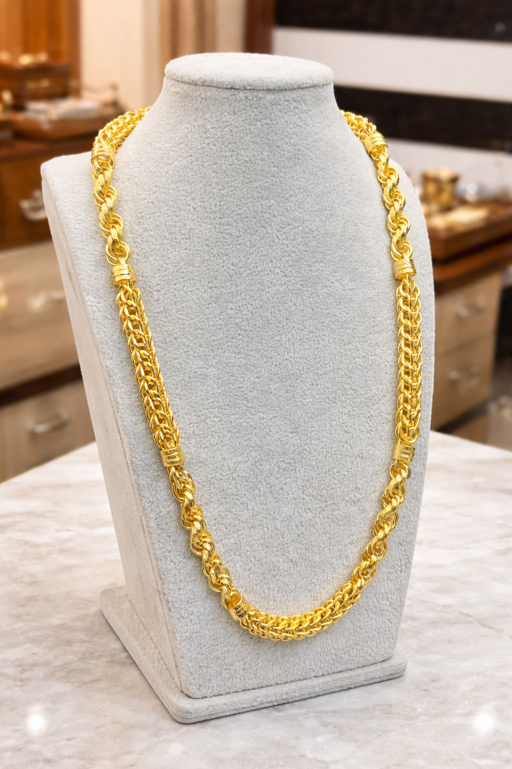 Hallow Brass Golden  Chain