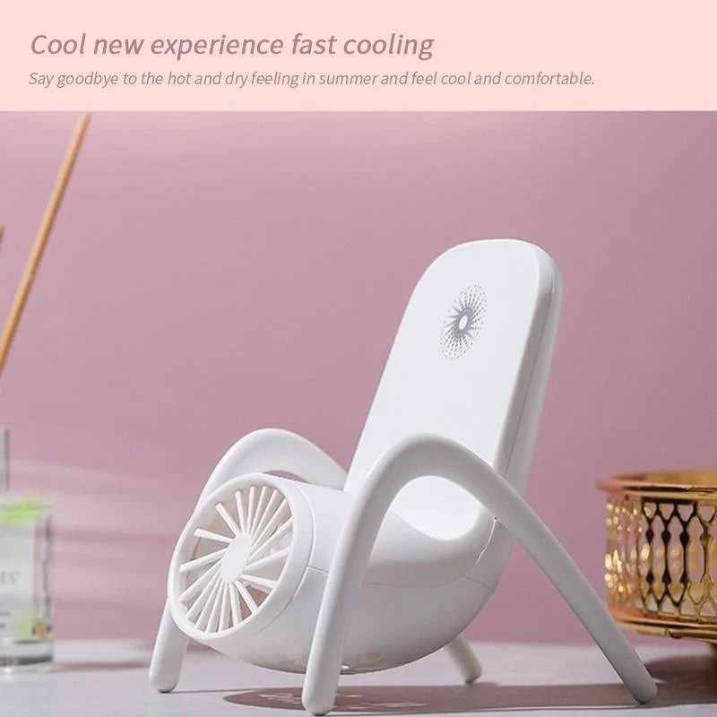 Portable Fan With Mobile Holder (EF33)(random colour)