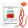 Buy 1 Get 1 Free Chilli 1 Feet Long Thunder Mountain Long Horn Chilli Seeds,Spicy Peppers, Ideal for Year-Round Harvest, Indoor/Outdoor Gardens