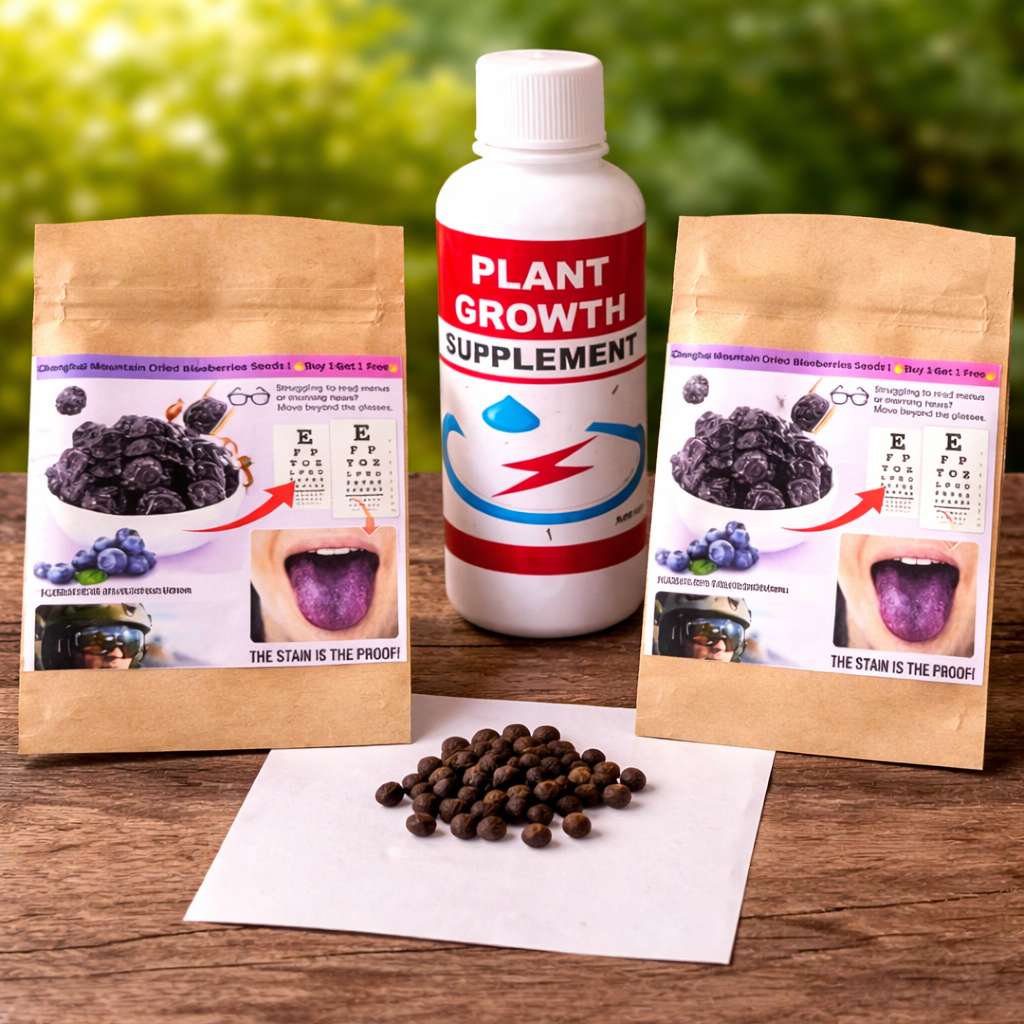 Buy 1 Get 1 Free Changbai Mountain Dried Blueberries Seeds With Plant Growth Supplement Free