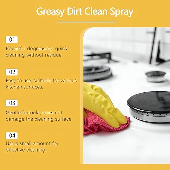 Greasy Dirt Clean Spray 100ml each pack of 2