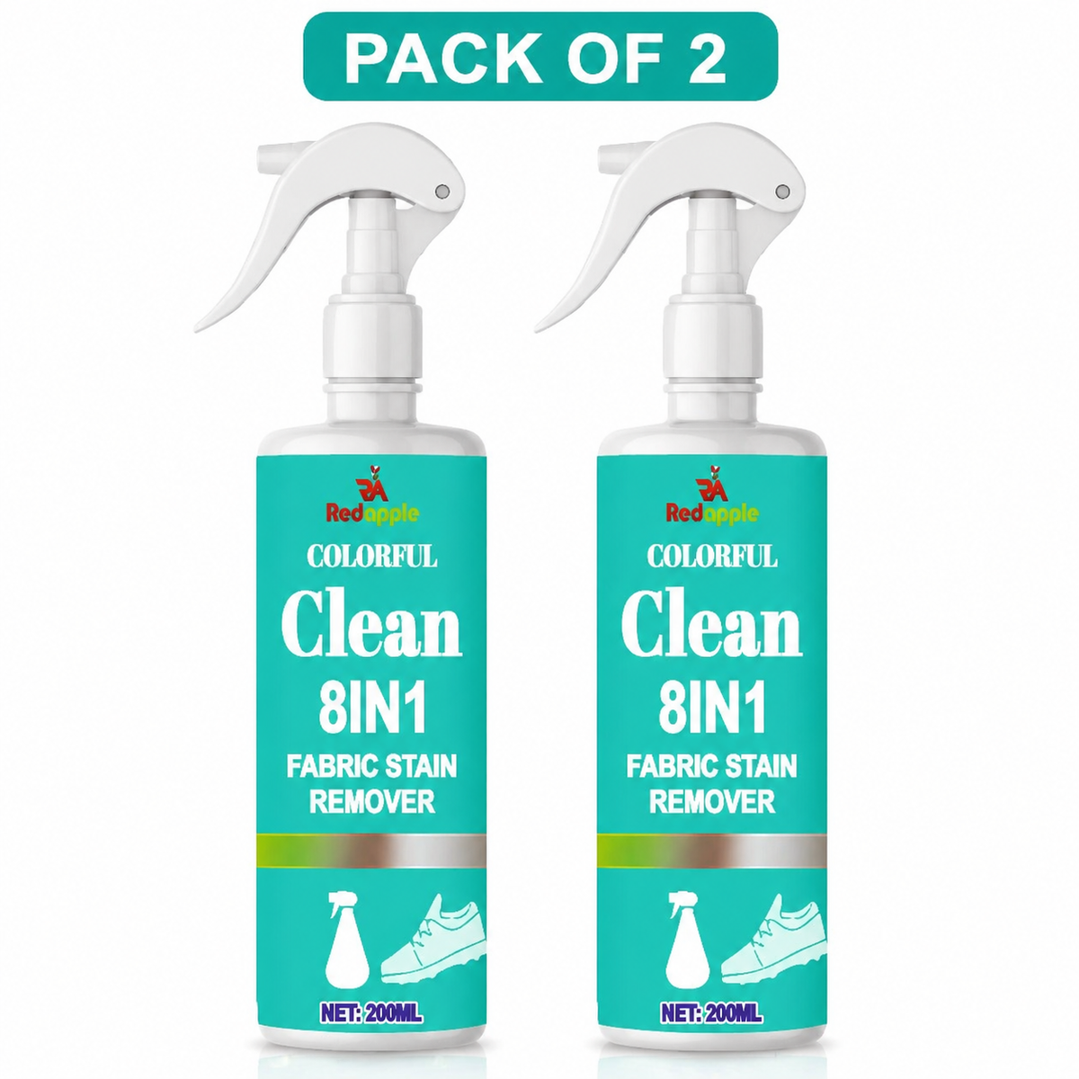 8 in 1 Fabric Stain Remover 200ml eachPack of 2