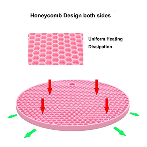 Silicon Heat Resistant Hot Pot Holder Coaster for Kitchen Utensil pack of 2(random color)