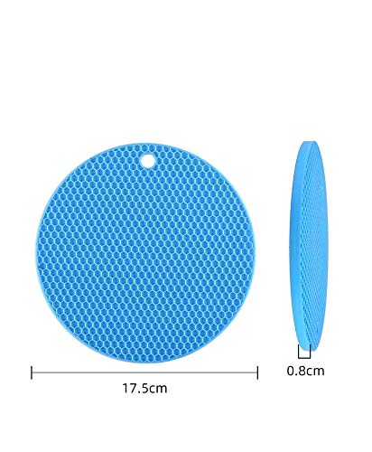 Silicon Heat Resistant Hot Pot Holder Coaster for Kitchen Utensil pack of 2(random color)