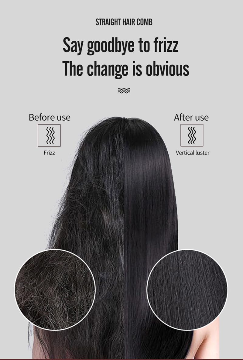 Straightener Heated Electric Comb PACK OF 1 (RANDOM COLOURS)