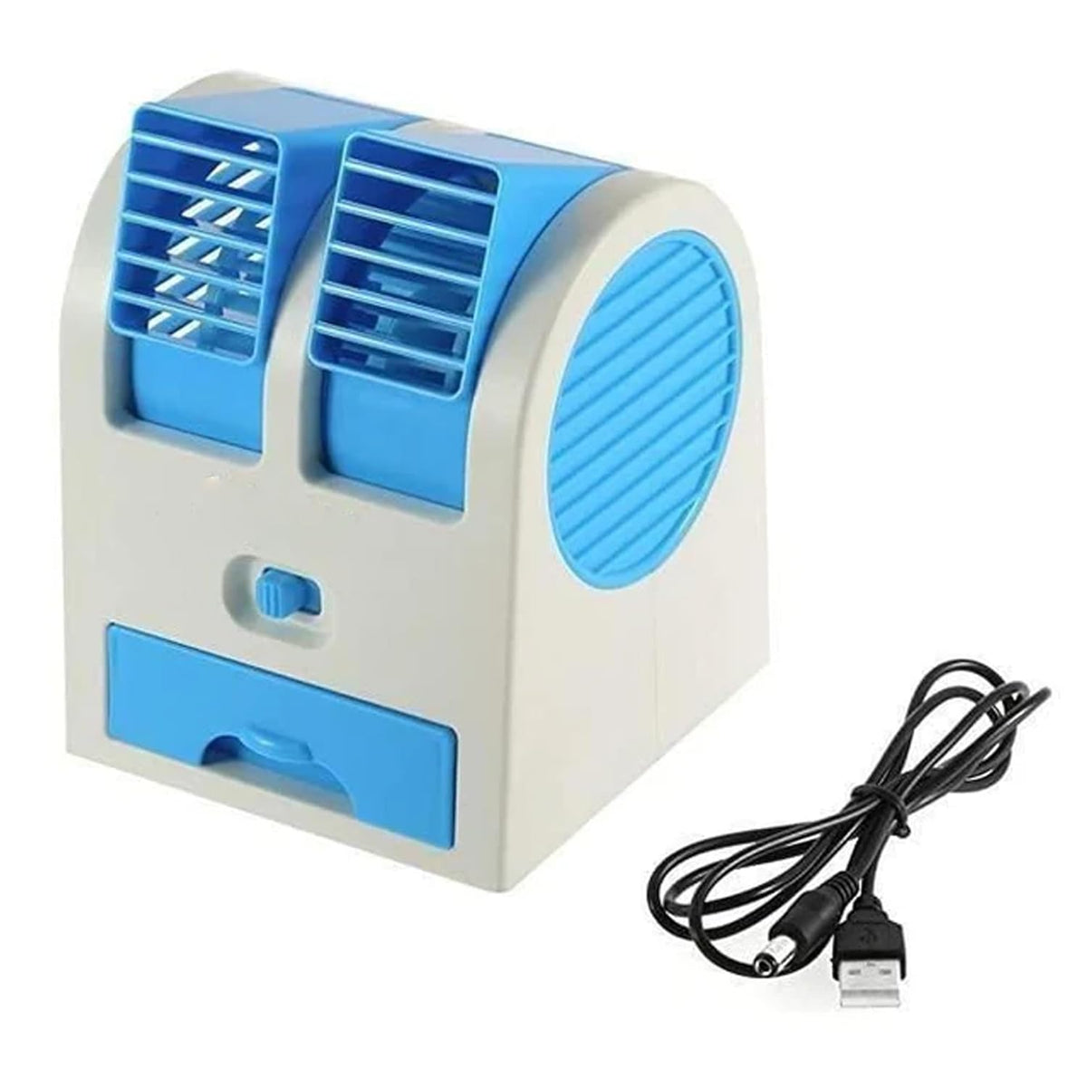 Portable Mini Cooler USB and Battery Operated (Multicolour)