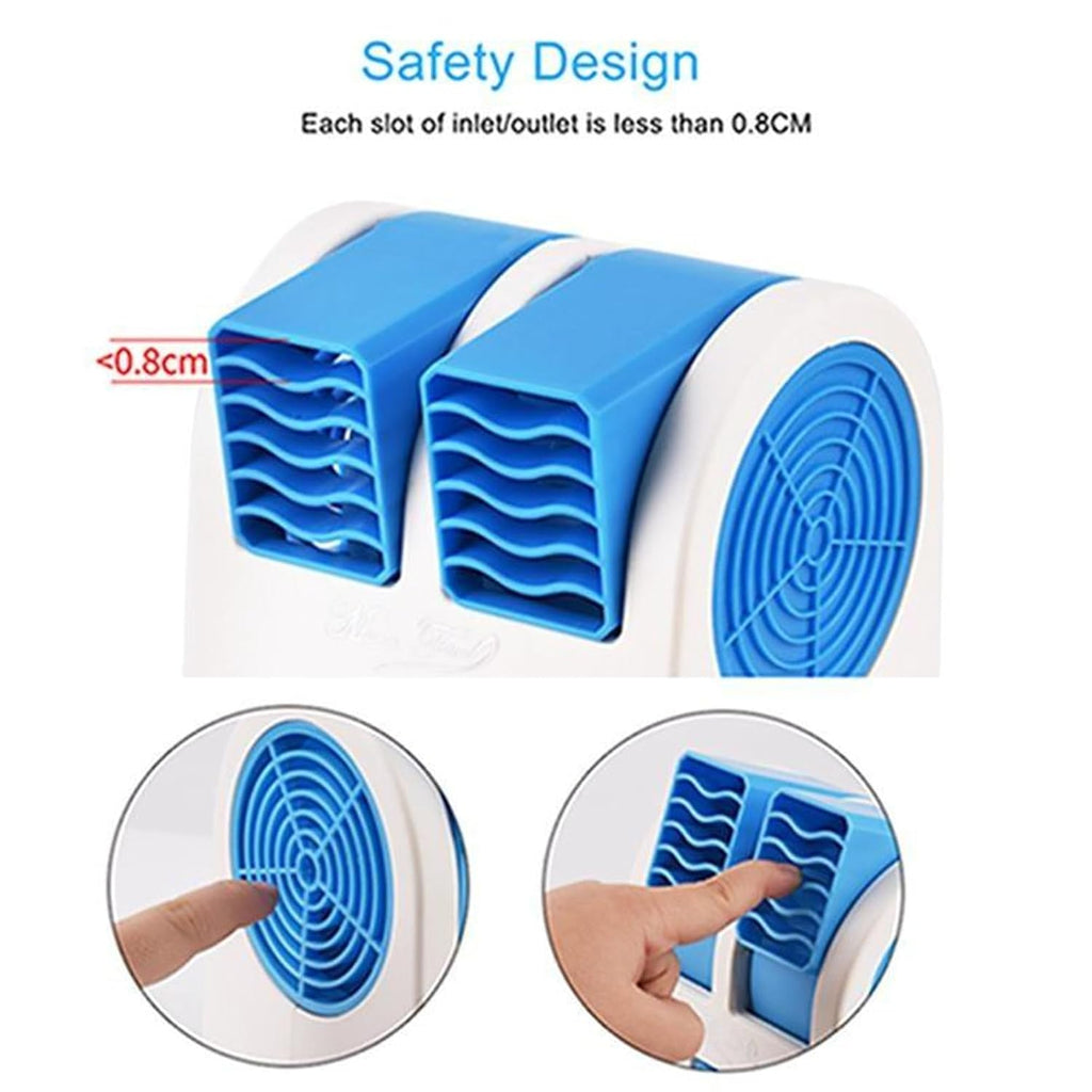 Portable Mini Cooler USB and Battery Operated (Multicolour)
