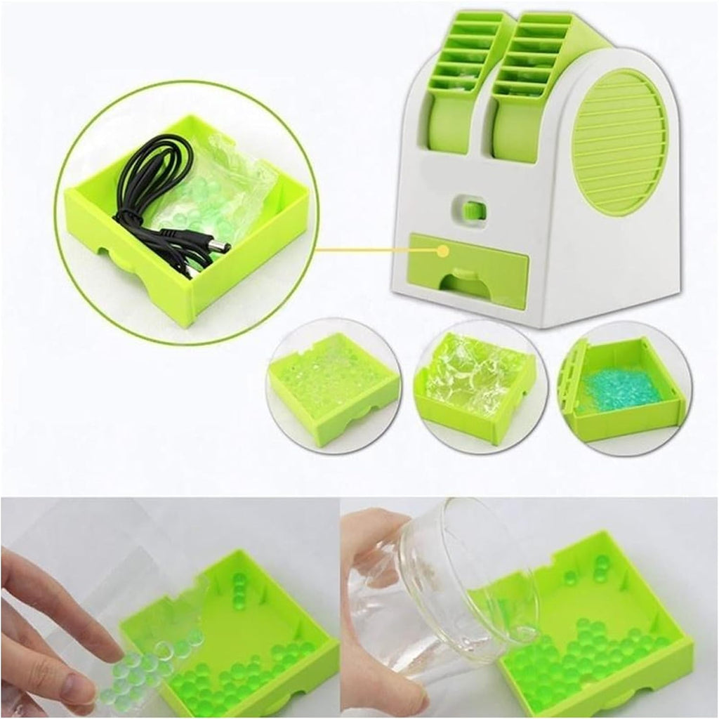 Portable Mini Cooler USB and Battery Operated (Multicolour)