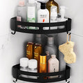 Corner Shelf for Bathroom, Aluminium Bathroom Shelf for Wall pack of 2