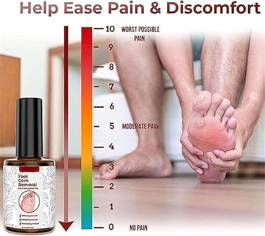 Corn Ease Foot Eliminator Gel | Fast-Acting, Pain-Free Corn & Callus Remover | Gentle Formula for Soft, Smooth Feet | Effective Corn Treatment Gel for Men & Women |