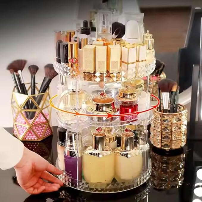 360° Rotating Adjustable Cosmetic Organizer