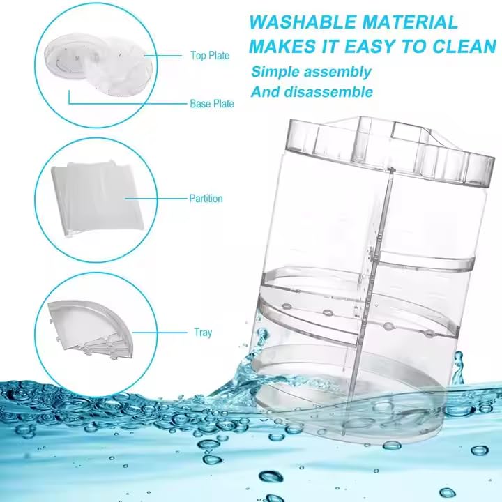 360° Rotating Adjustable Cosmetic Organizer