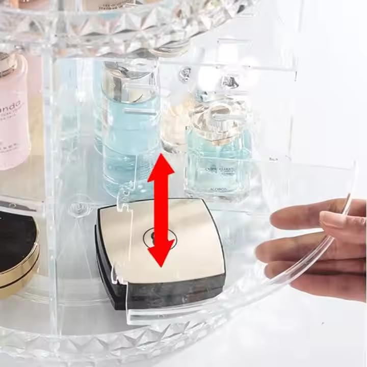 360° Rotating Adjustable Cosmetic Organizer