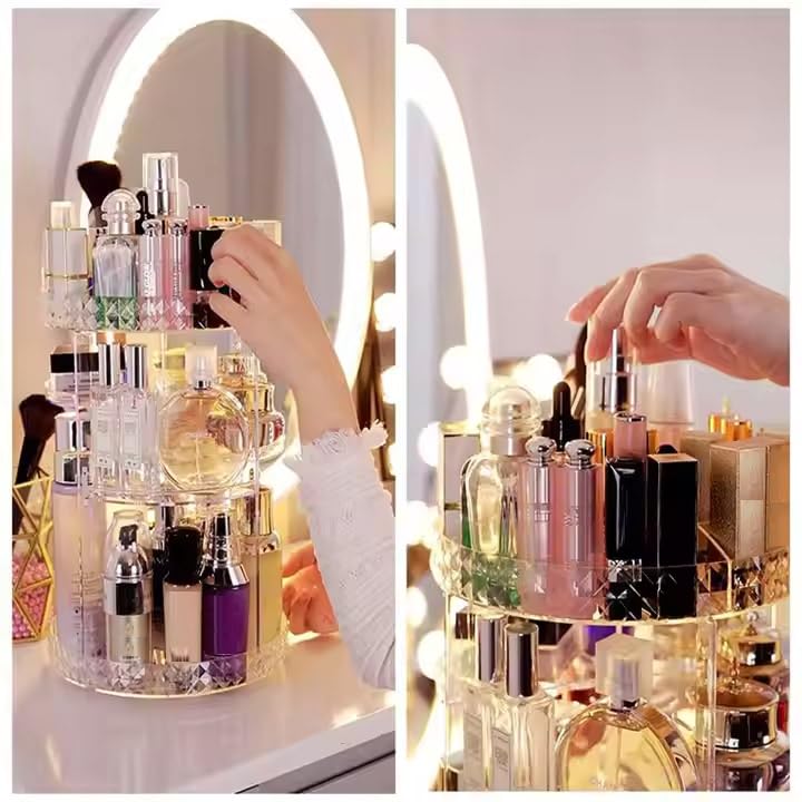 360° Rotating Adjustable Cosmetic Organizer