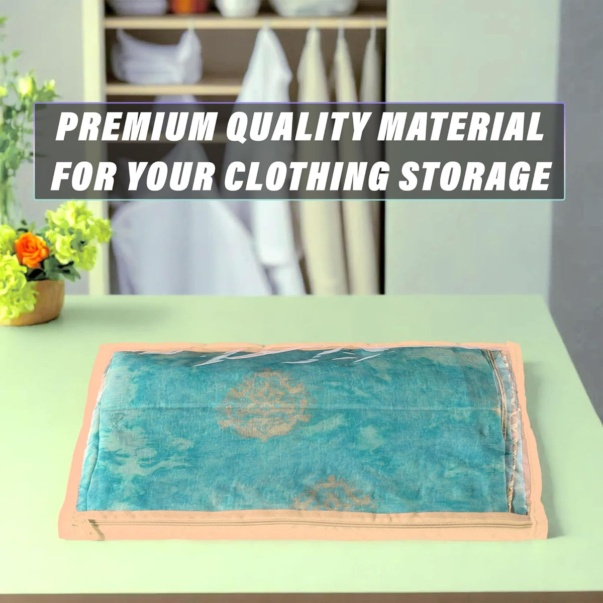 Single Saree And Dress  Covers With Zip  Pack Of 12