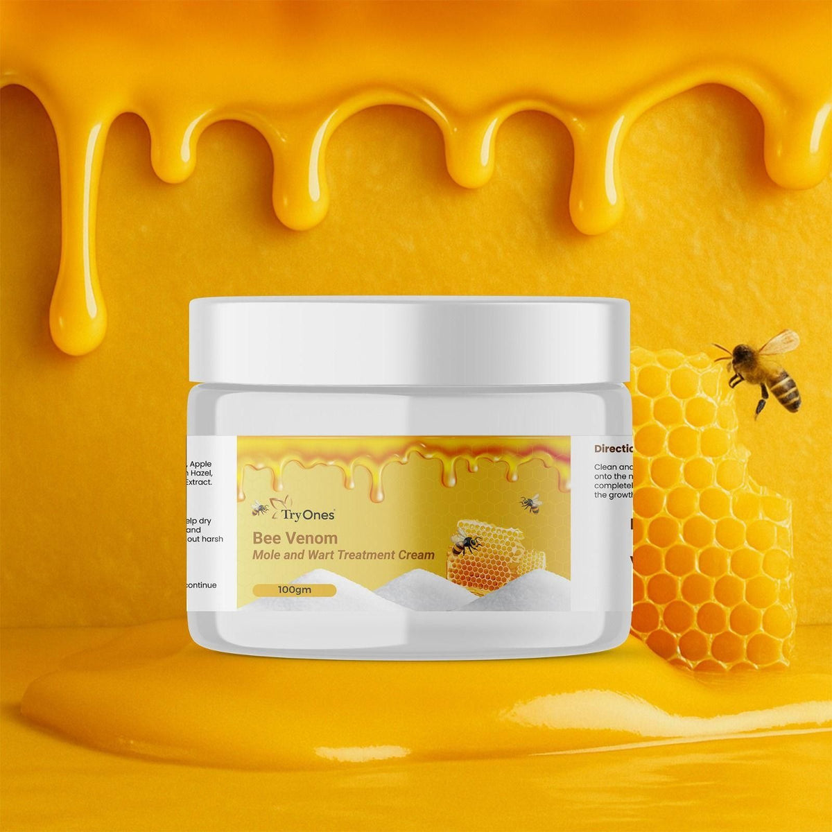 Bee Venom Mole and Wart Treatment Cream 100 gm (Pack of 2)