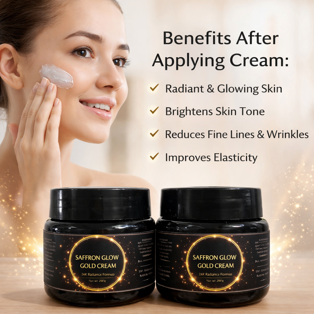 Saffron Skin Brightening Face Cream 100gm each (pack of 2)