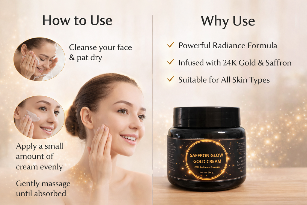 Saffron Skin Brightening Face Cream 100gm each (pack of 2)