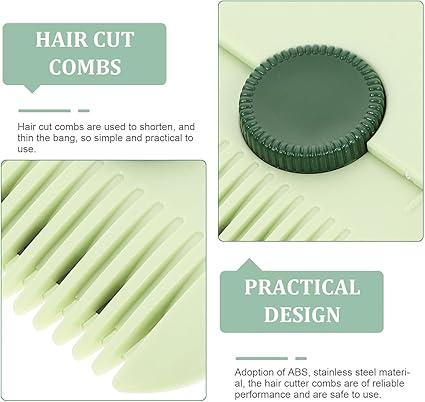 2-in-1 Professional Hair Cutting and Thinning Comb pack of 1 (random color)