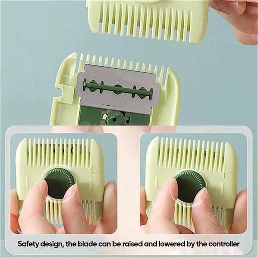 2-in-1 Professional Hair Cutting and Thinning Comb pack of 1 (random color)
