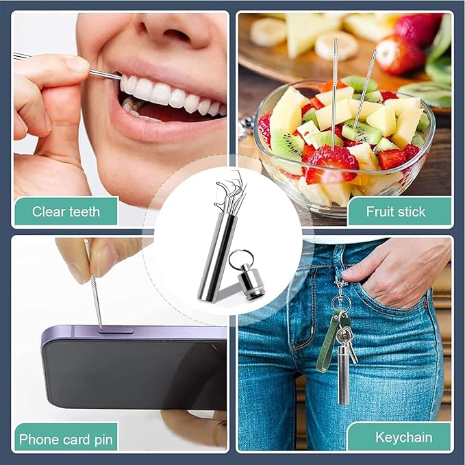 7 in 1 Dental Tools Kit Professional Stainless Steel Teeth Cleaning Kit
