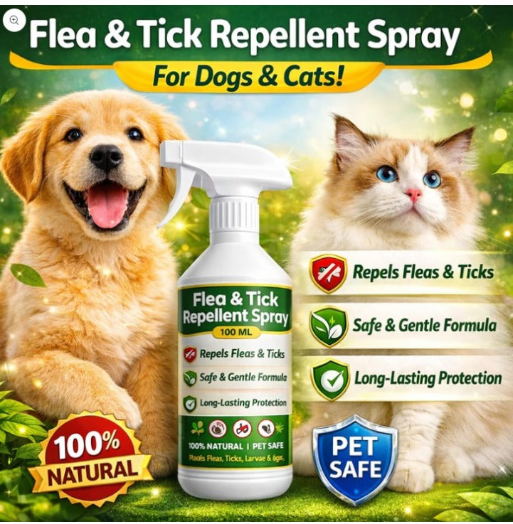 100 ML flea and tick repellent spray (pack of 1)