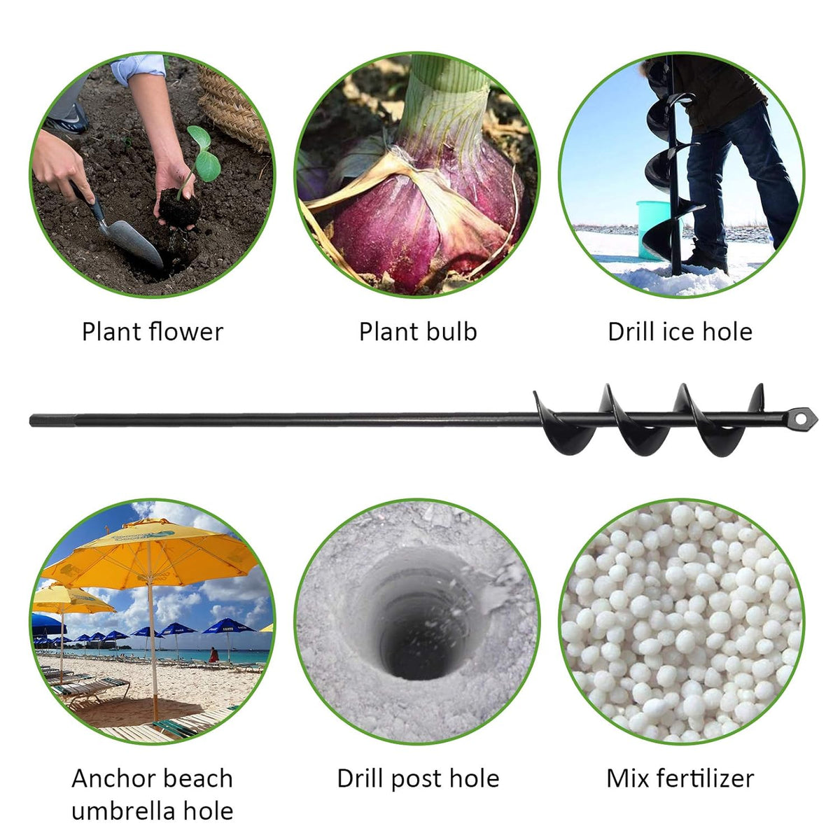 Auger Drill Bit for Planting
