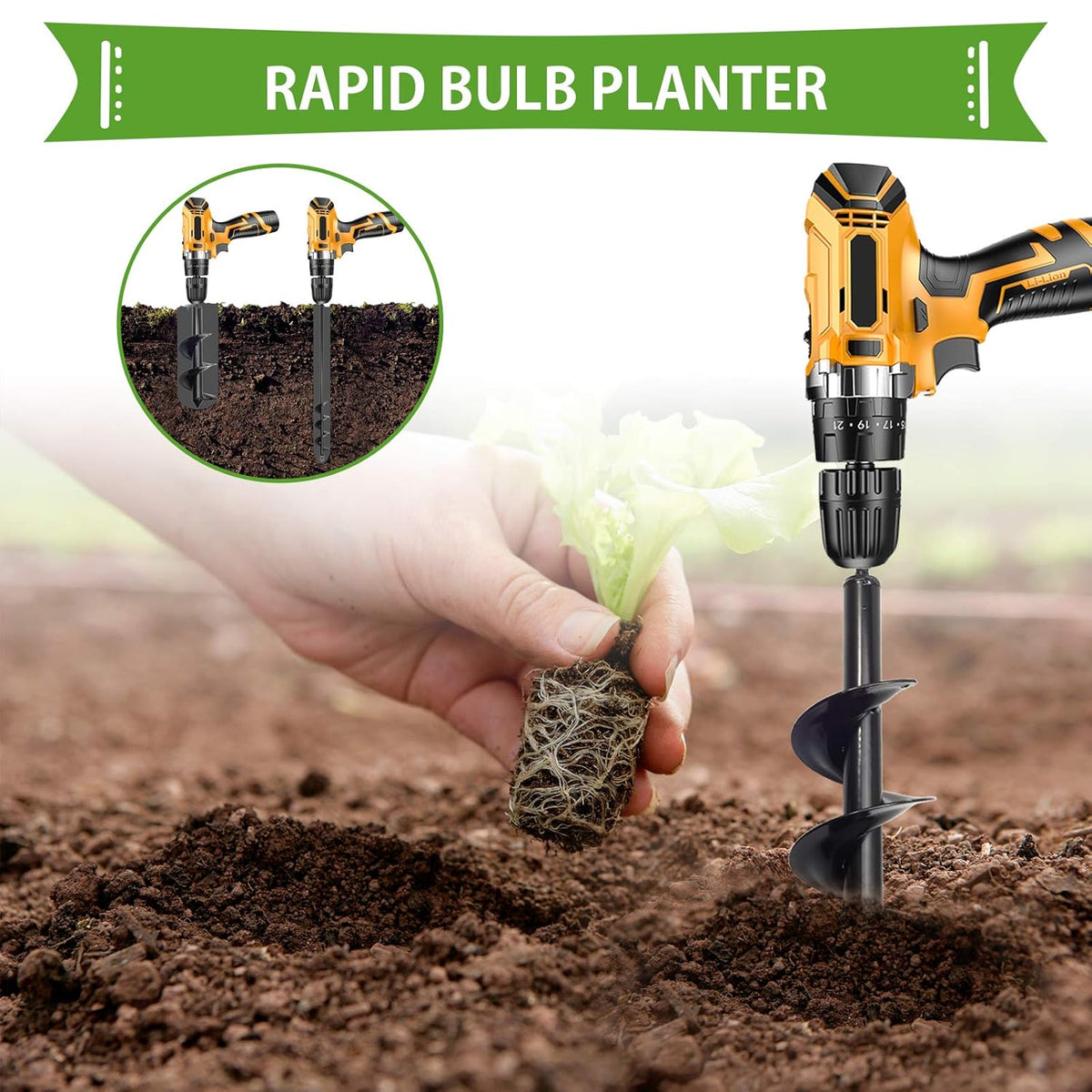 Auger Drill Bit for Planting