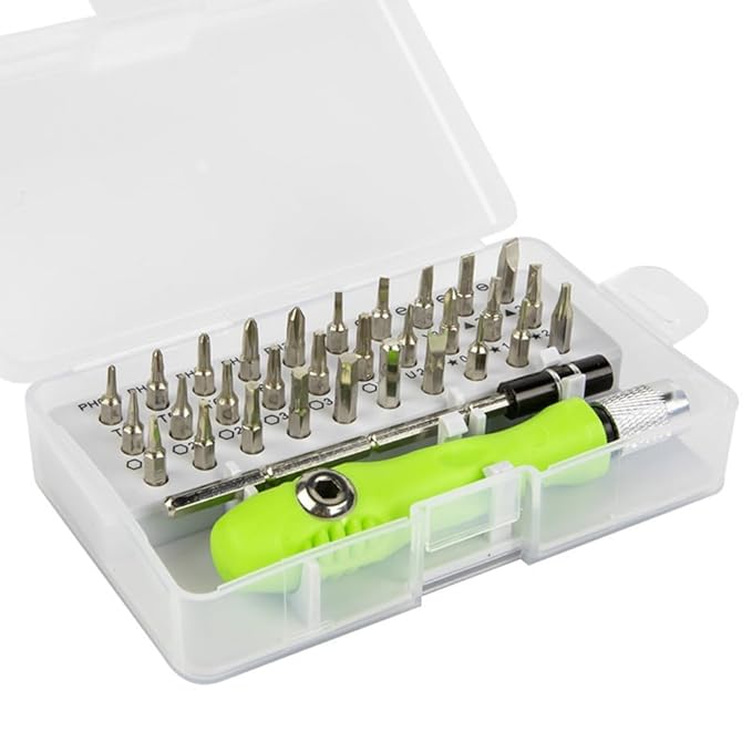 32 in 1 Interchangeble Multipurpose Mini Screwdriver Set Magnetic Slot Wrench Bits Repair Tools Kit