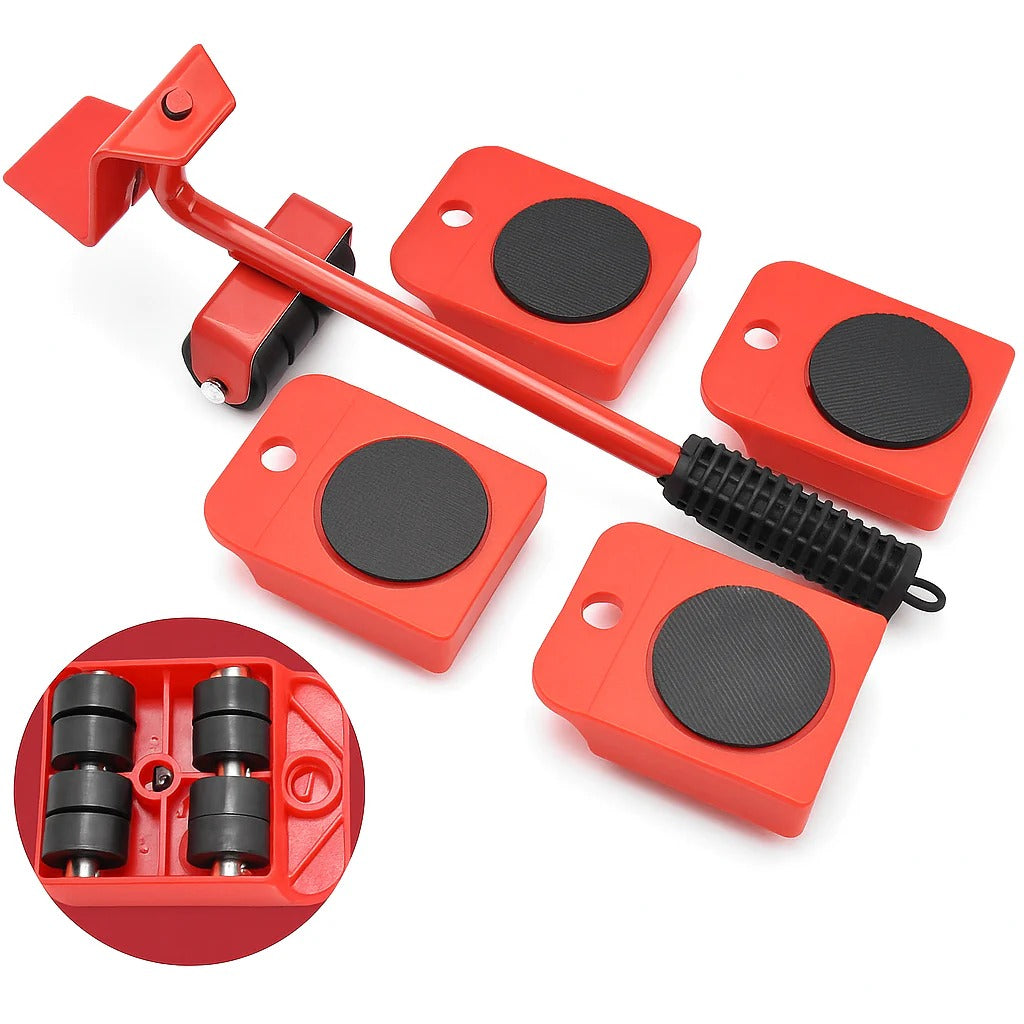 Furniture Lifter -Furniture Lifter Mover Tool Set Heavy Duty Furniture Shifting Lifting Moving Tool with Wheel Pads