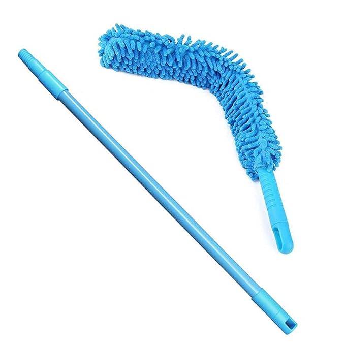 Foldable Microfiber Fan Cleaning Duster Steel Body Flexible Fan mop