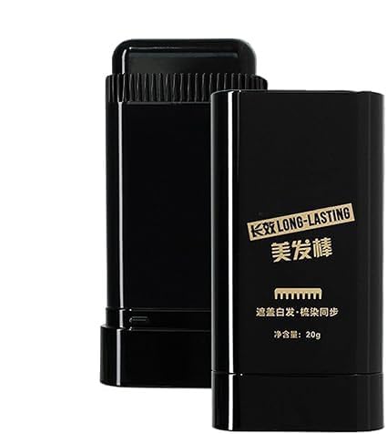 2 in 1 Hair Color Stick Hair Dye Stick Comb, Waterproof and Sweat-Proof Hairs Dyes Comb, Touch-Up Hair Dye Applicator, Best Hair Care, Black Hairs Women & Men (Black, 20 gm)