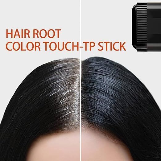 2 in 1 Hair Color Stick Hair Dye Stick Comb, Waterproof and Sweat-Proof Hairs Dyes Comb, Touch-Up Hair Dye Applicator, Best Hair Care, Black Hairs Women & Men (Black, 20 gm)