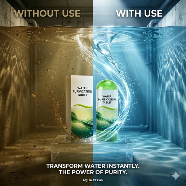 Fish Tank Water Treatment Tablets for Clear Water & Odor Control pack of 1(10 tablets)