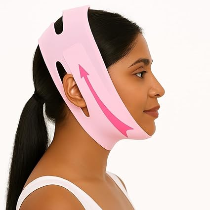 Reusable Silicone Double Chin Reducer Face Slimming V Line Belt