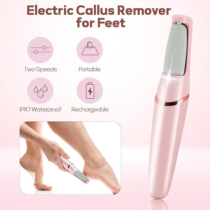 Electric Foot Callus Remover Rechargeable Pedicure Tool(random colour)
