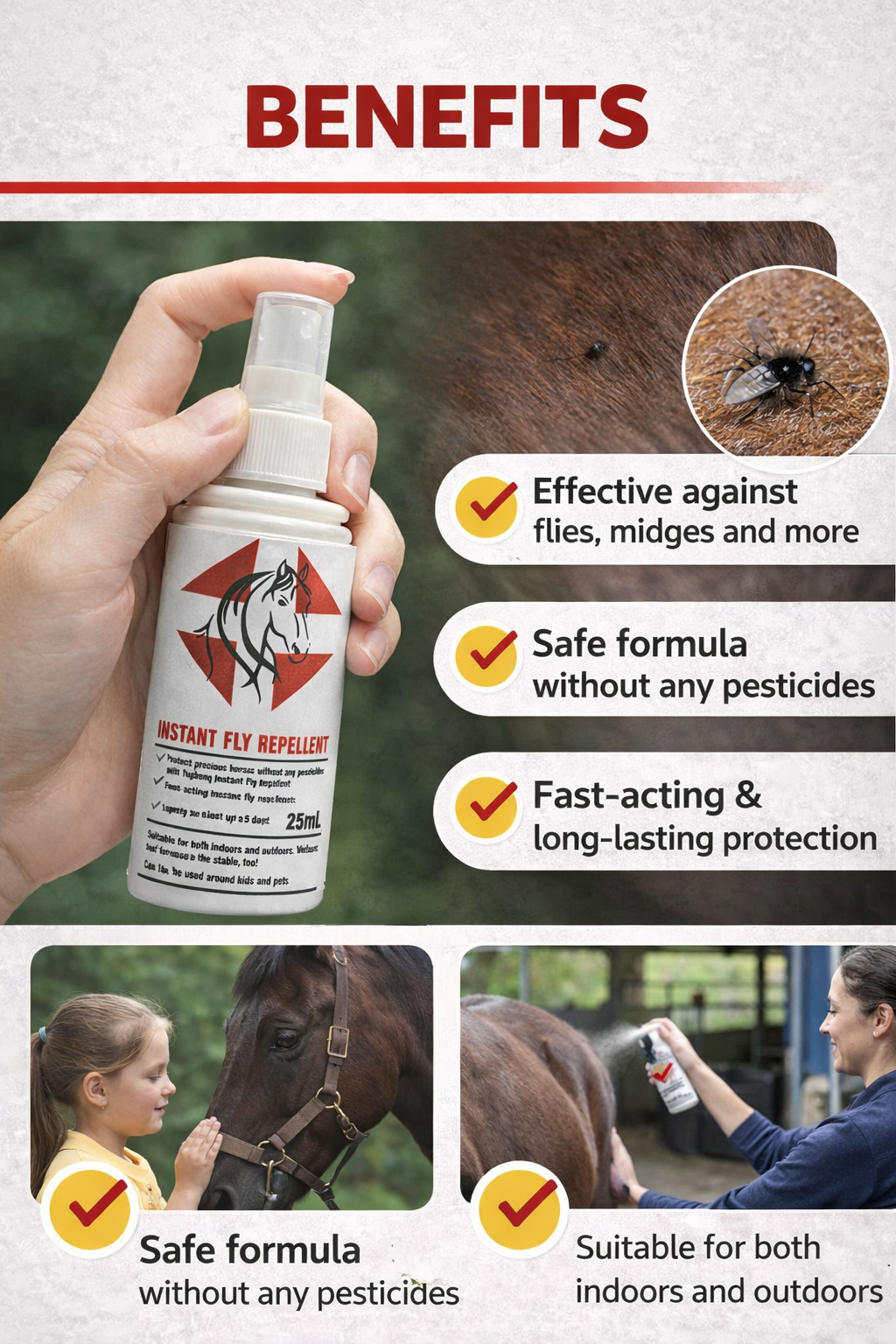 Pet Flea Spray Fast Effect Dog Gnat Pack of 2