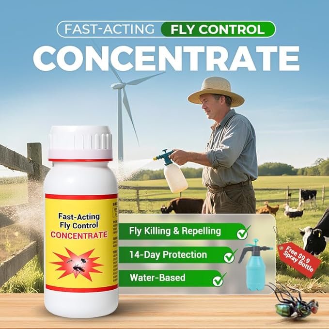 Fast-Acting Fly Control Concentrate 200ml  pack of 2