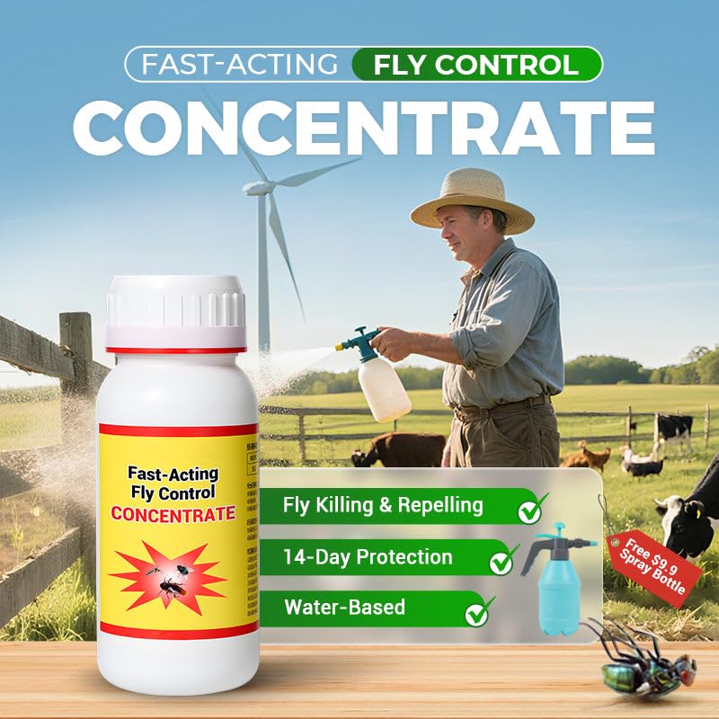 Fast-Acting Fly Control Concentrate 200ml  pack of 2
