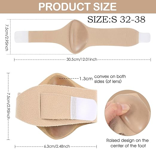 1 Pair Arch Support Sleeves – Metatarsal Compression Brace for Flat Feet, Plantar Fasciitis Relief, Foot Pain Support, Cushioned Gel Pad Sock for Men & Women, Breathable Elastic Sleeve for Daily Use